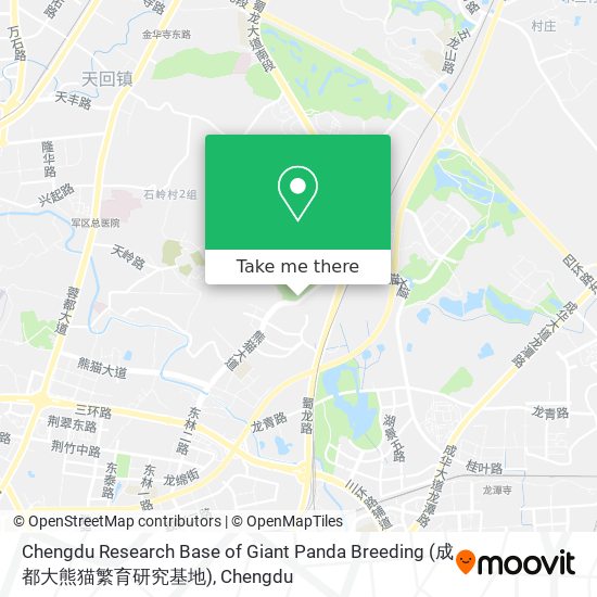 Chengdu Research Base of Giant Panda Breeding (成都大熊猫繁育研究基地) map