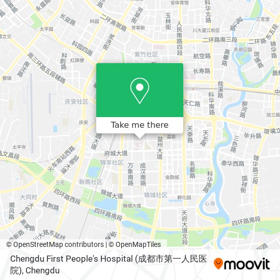 Chengdu First People's Hospital (成都市第一人民医院) map