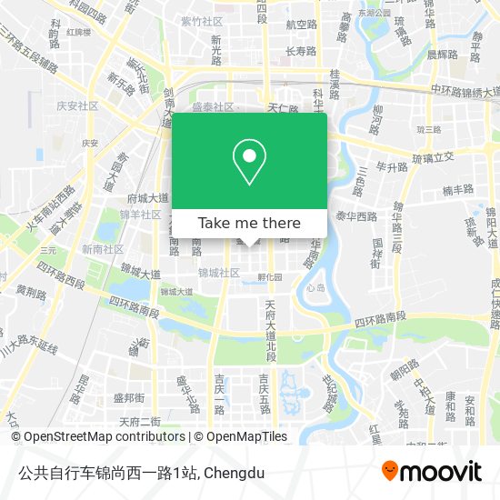公共自行车锦尚西一路1站 map