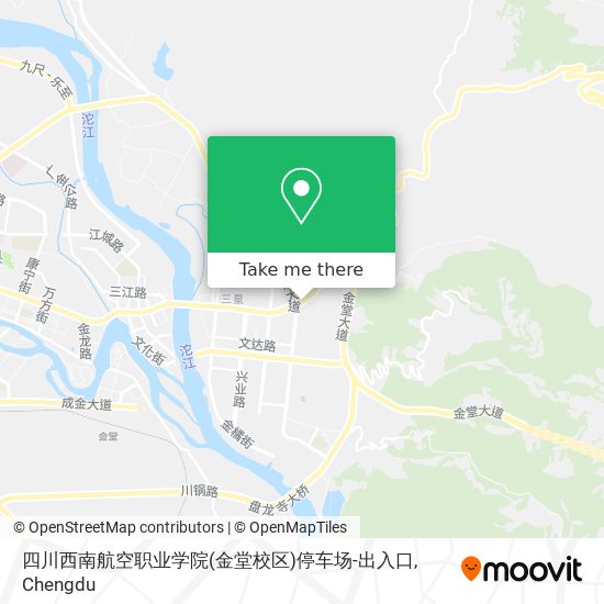 四川西南航空职业学院(金堂校区)停车场-出入口 map