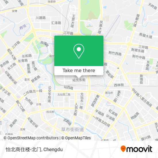 怡北商住楼-北门 map