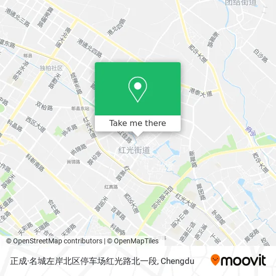 正成·名城左岸北区停车场红光路北一段 map