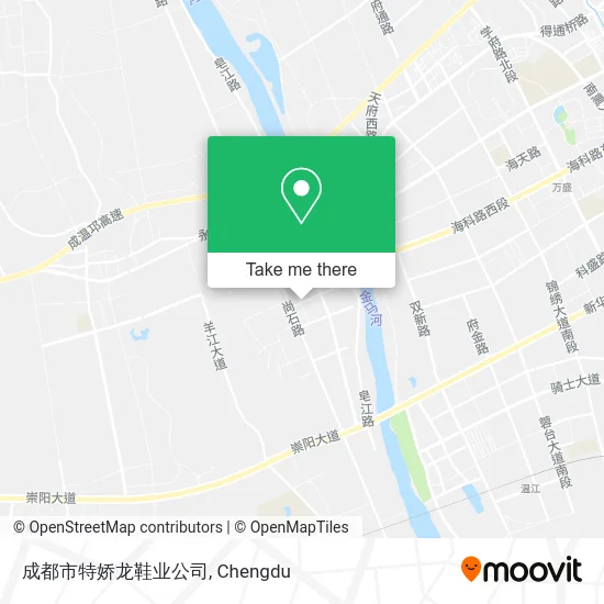 成都市特娇龙鞋业公司 map