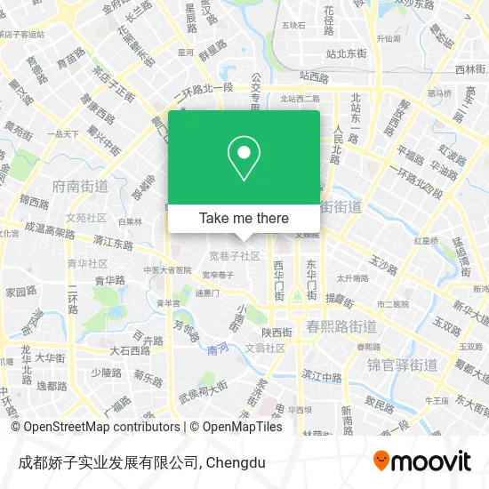 成都娇子实业发展有限公司 map