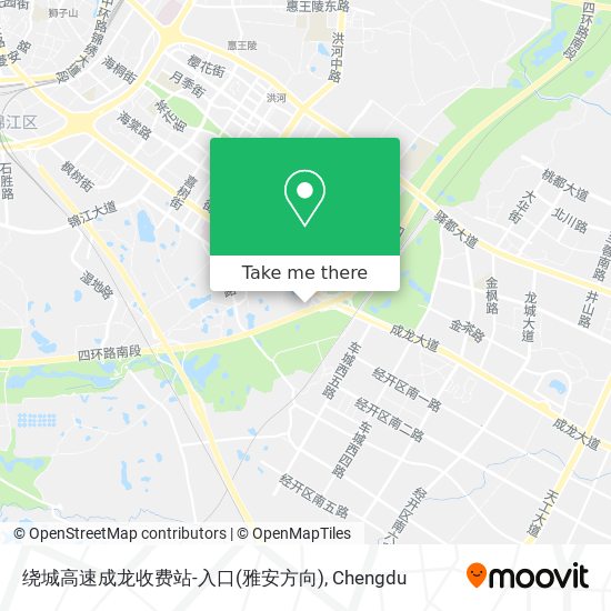 绕城高速成龙收费站-入口(雅安方向) map