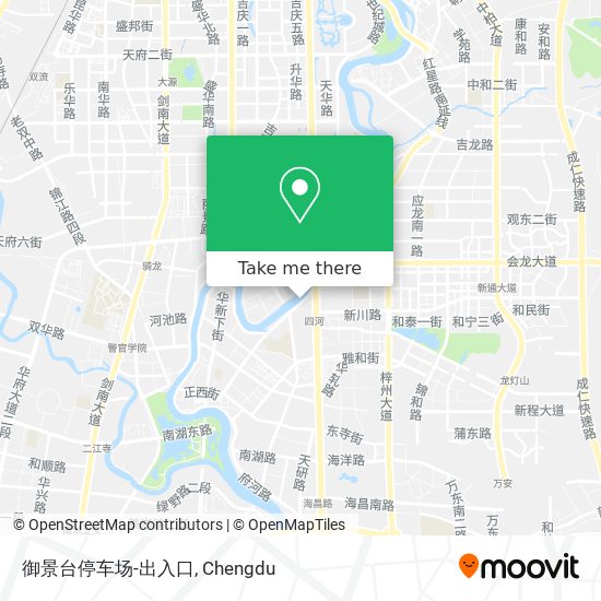 御景台停车场-出入口 map