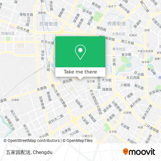 五家园配送 map