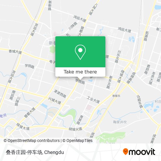 叠香庄园-停车场 map