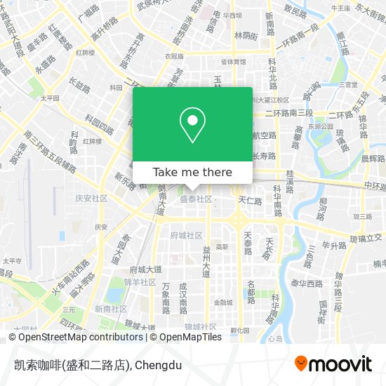 凯索咖啡(盛和二路店) map