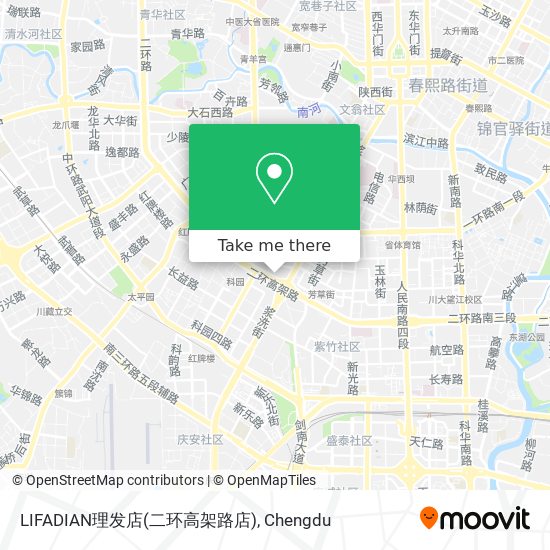 LIFADIAN理发店(二环高架路店) map