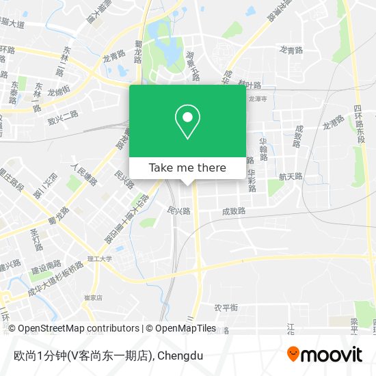 欧尚1分钟(V客尚东一期店) map
