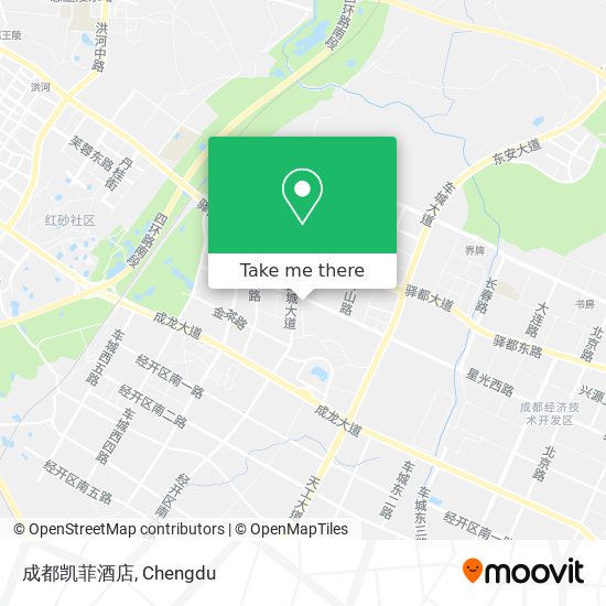成都凯菲酒店 map