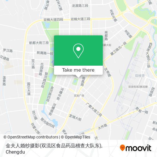 金夫人婚纱摄影(双流区食品药品稽查大队东) map
