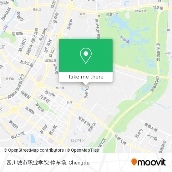四川城市职业学院-停车场 map