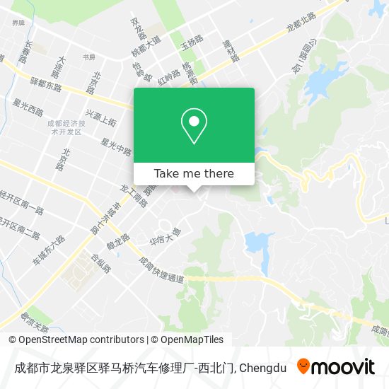 成都市龙泉驿区驿马桥汽车修理厂-西北门 map