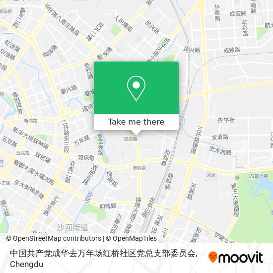 中国共产党成华去万年场红桥社区党总支部委员会 map
