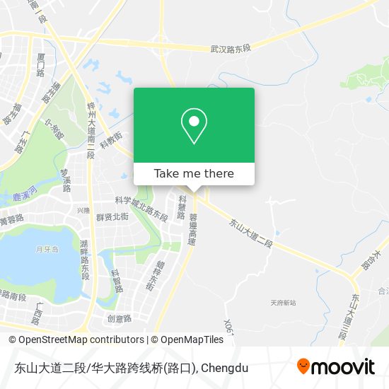 东山大道二段/华大路跨线桥(路口) map