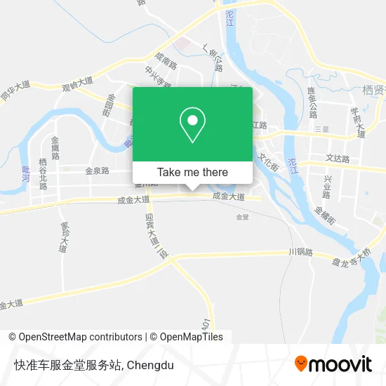 快准车服金堂服务站 map