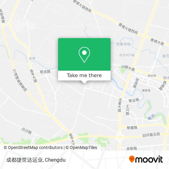 成都捷世达运业 map