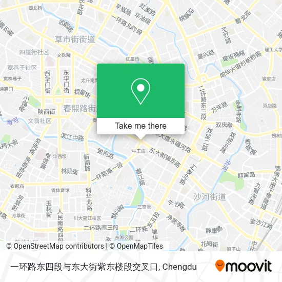 一环路东四段与东大街紫东楼段交叉口 map