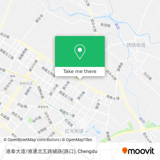 港泰大道/港通北五路辅路(路口) map