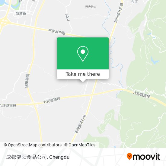 成都健阳食品公司 map