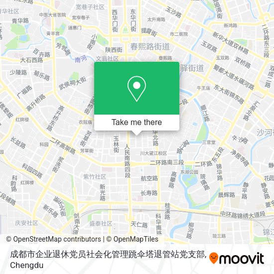 成都市企业退休党员社会化管理跳伞塔退管站党支部 map