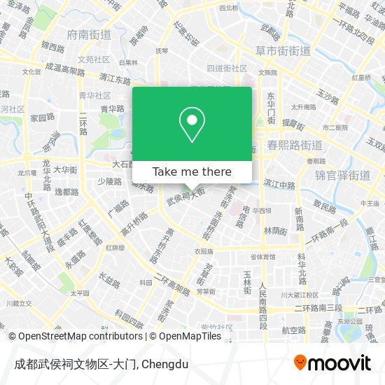 成都武侯祠文物区-大门 map