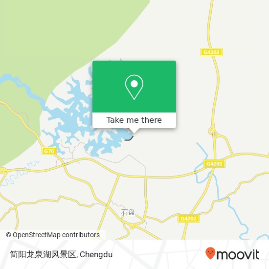 简阳龙泉湖风景区 map