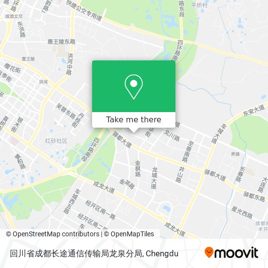 回川省成都长途通信传输局龙泉分局 map