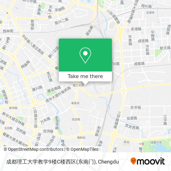 成都理工大学教学9楼C楼西区(东南门) map