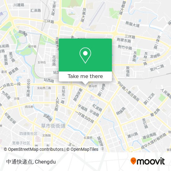 中通快递点 map