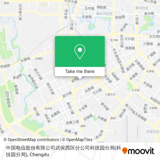 中国电信股份有限公司武侯西区分公司科技园分局 map