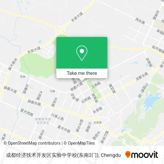 成都经济技术开发区实验中学校(东南2门) map