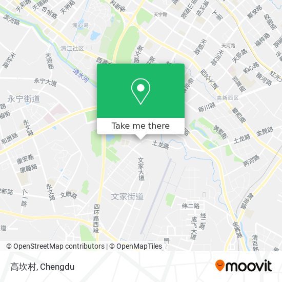 高坎村 map