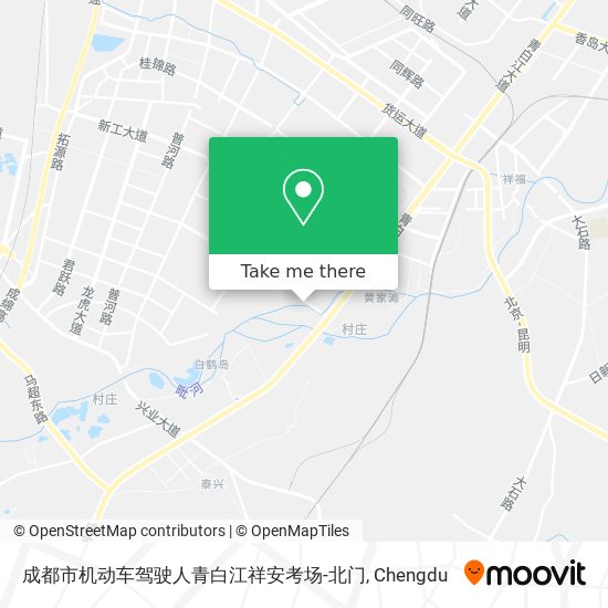成都市机动车驾驶人青白江祥安考场-北门 map