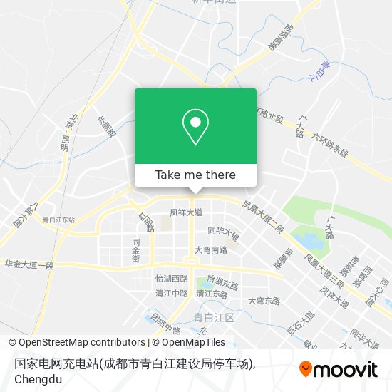 国家电网充电站(成都市青白江建设局停车场) map