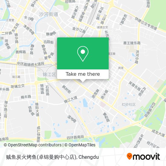 贼鱼炭火烤鱼(卓锦曼购中心店) map