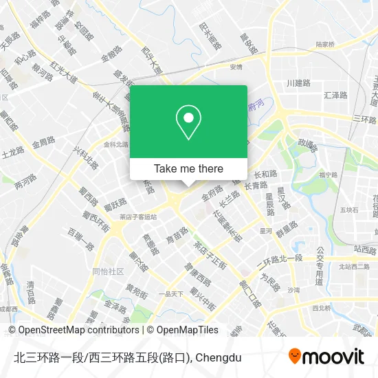 北三环路一段/西三环路五段(路口) map
