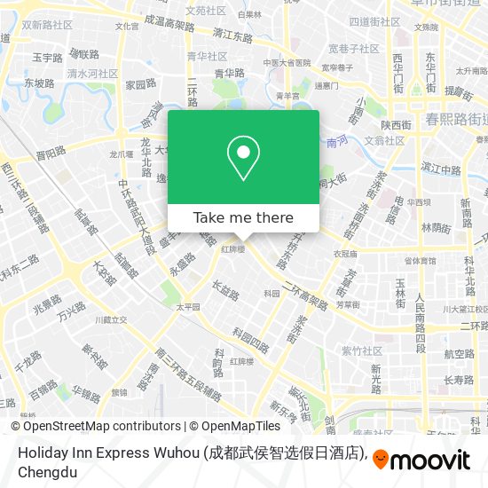 Holiday Inn Express Wuhou (成都武侯智选假日酒店) map