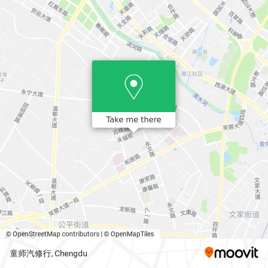 童师汽修行 map