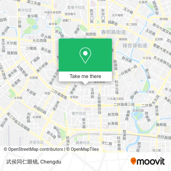 武侯同仁眼镜 map