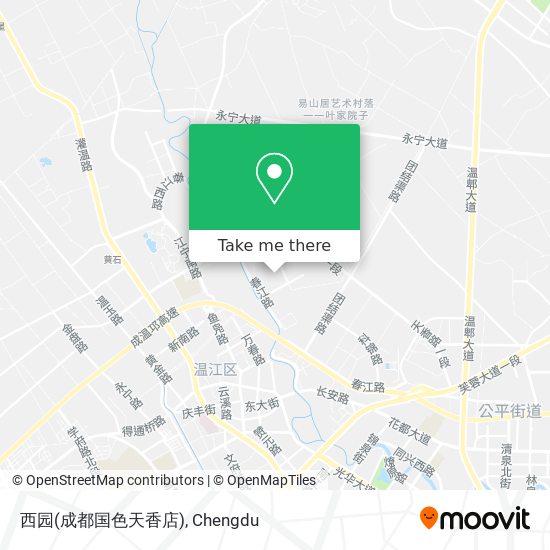 西园(成都国色天香店) map