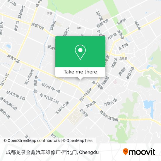 成都龙泉金鑫汽车维修厂-西北门 map