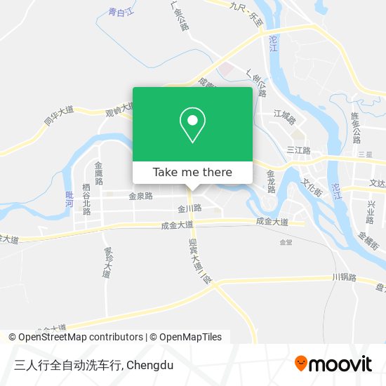 三人行全自动洗车行 map