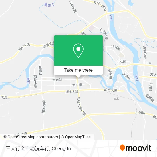 三人行全自动洗车行 map
