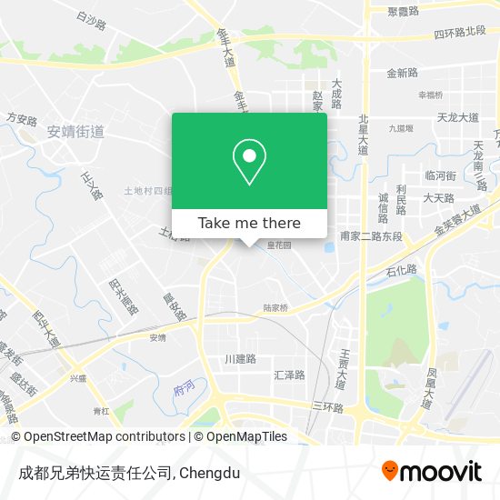 成都兄弟快运责任公司 map