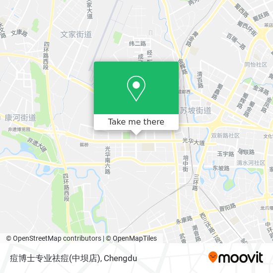 痘博士专业祛痘(中坝店) map