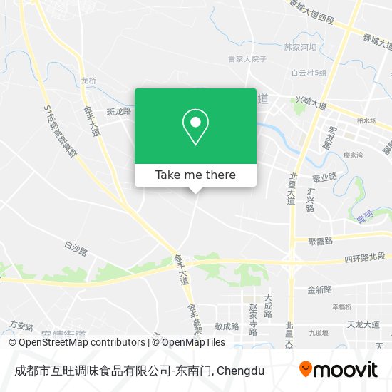 成都市互旺调味食品有限公司-东南门 map
