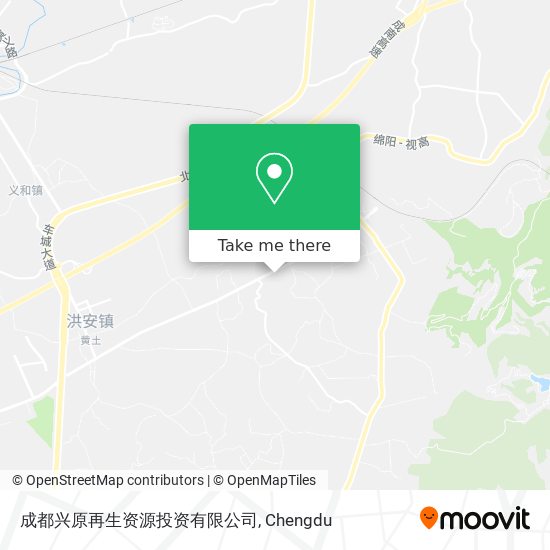 成都兴原再生资源投资有限公司 map